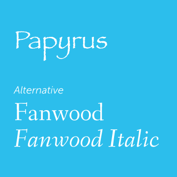 bad font papyrus