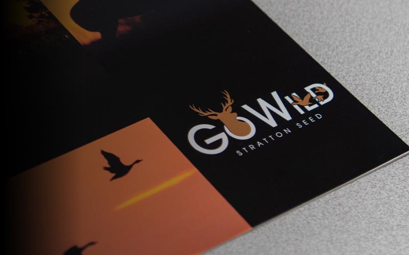 GoWild logo close up on brochure 