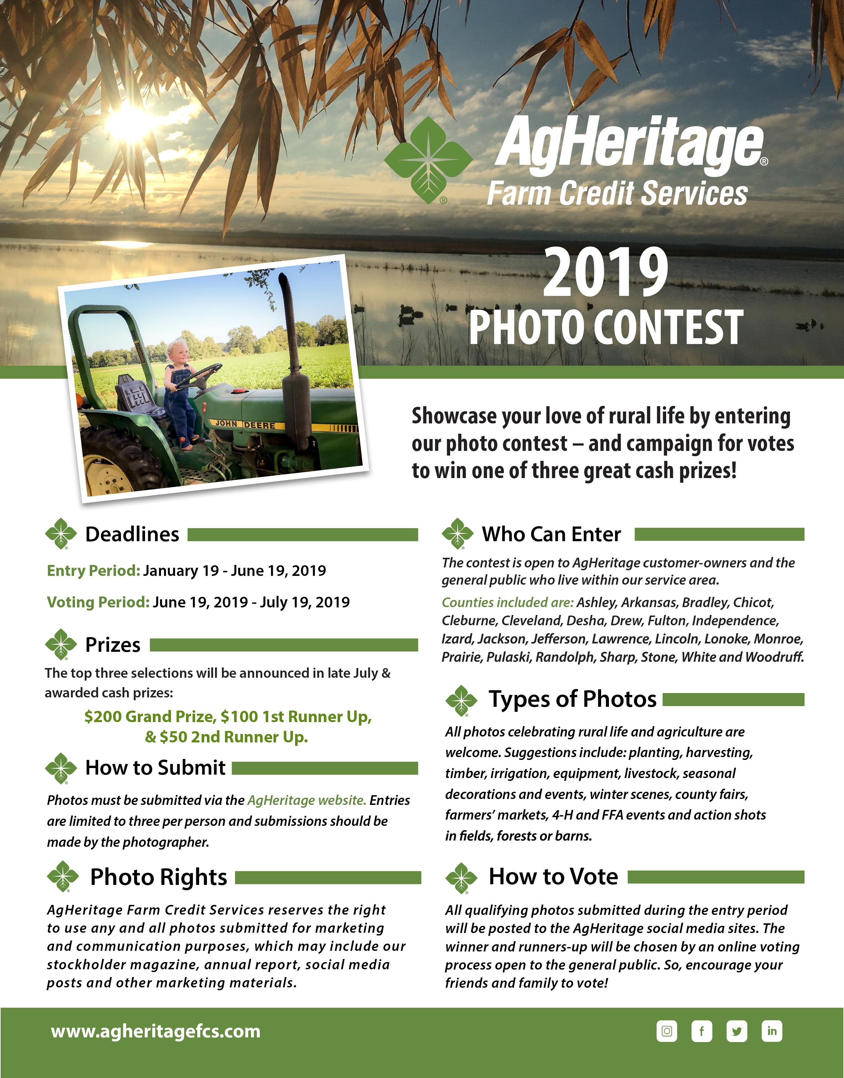 AgHeritage photo contest flyer.